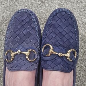 Robert Zur Blue True Glove Moccasin size 6